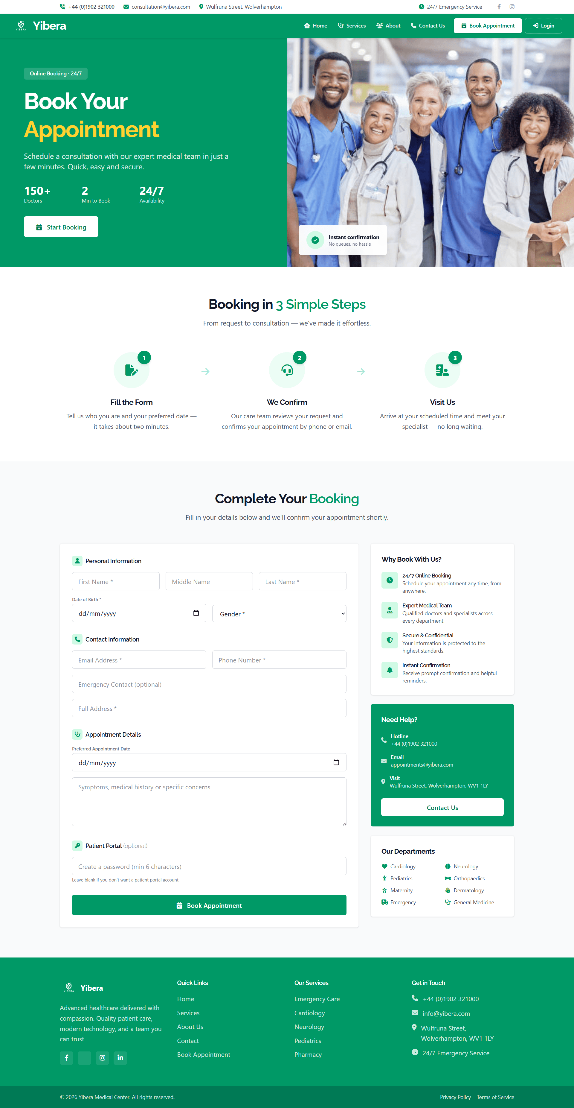 Yibera - Book Appointment